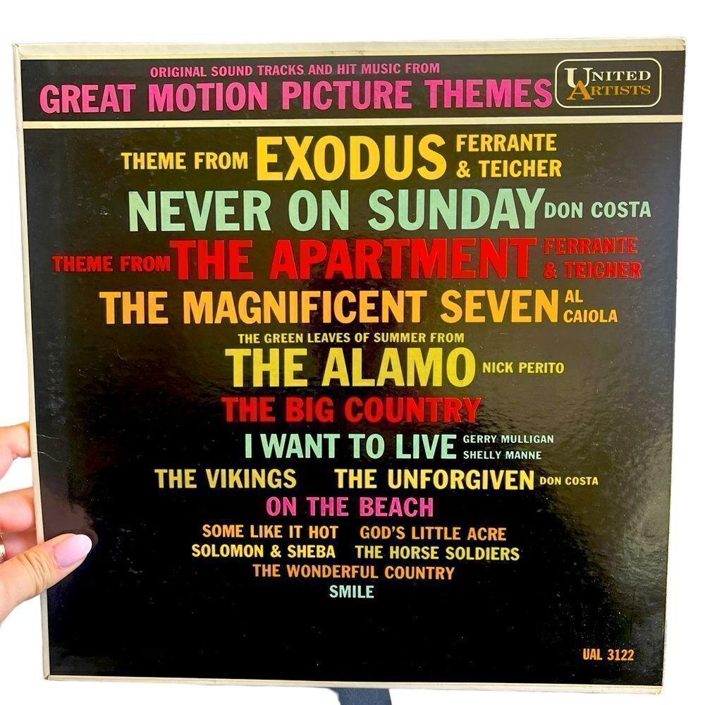 VINTAGE GREAT MOTION PICTURE THEMES SOUNDTRACK VINYL ALBUM BY ARTISTS 1960